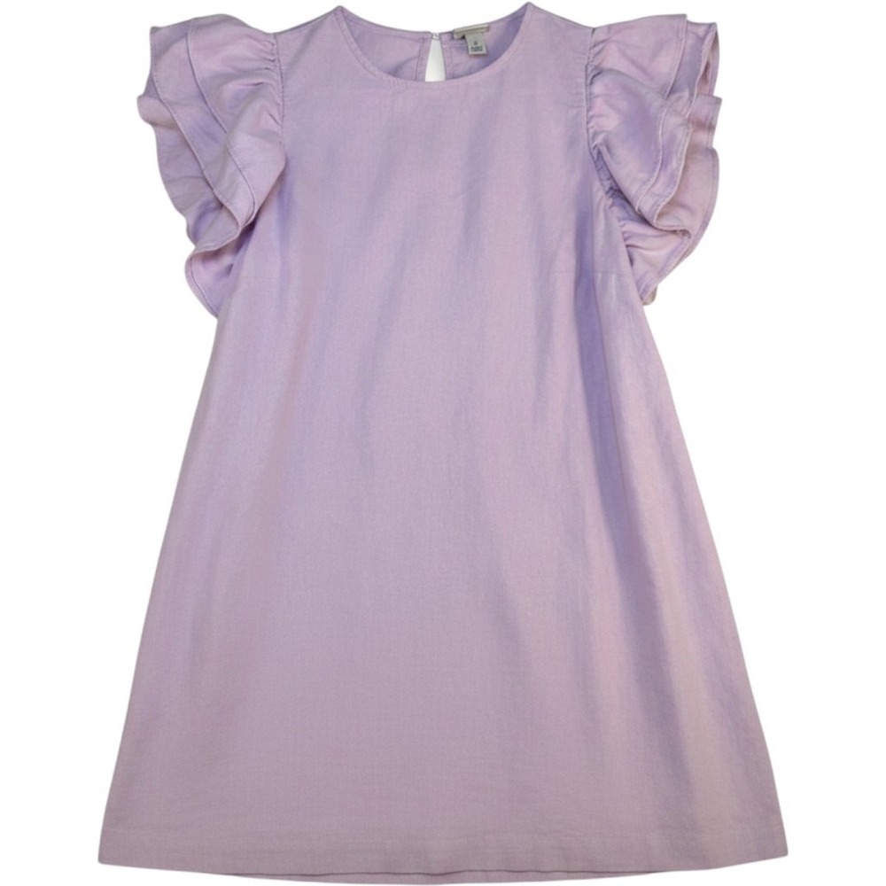 Lavender Purple Flutter Sleeve Dress Small A New Day Pockets Casual Shift Target